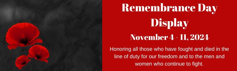 Remembrance Day Display banner 2024